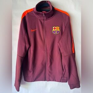 MEN'S NIKE FC BARCELONA 2017/2018 TRACK JACKET TRAINING‎ SOCCER FOOTBALL SIZE S